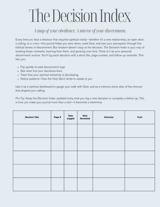 The Discernment Companion: How to Train Like a Prophet
